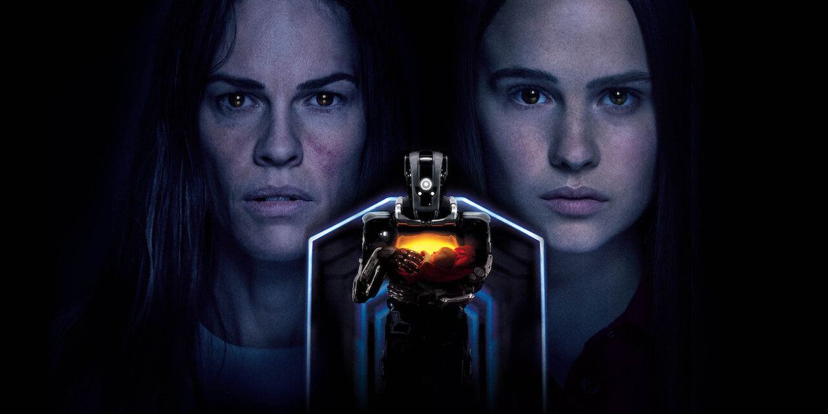 Hilary Swank and Clara Ruggard in the poster for the movie I Am Mother 