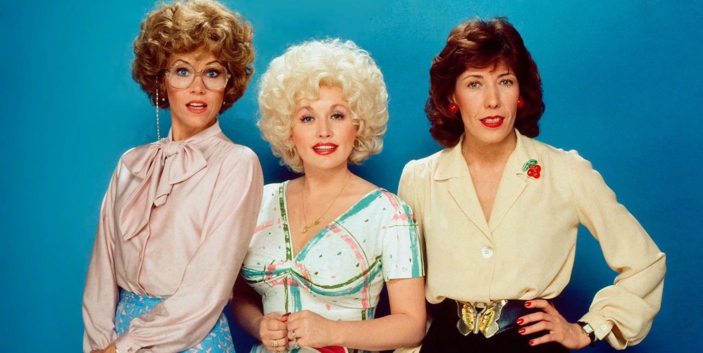 Jane Fonda, Dolly Parton, and Lily Tomlin in 9 to 5