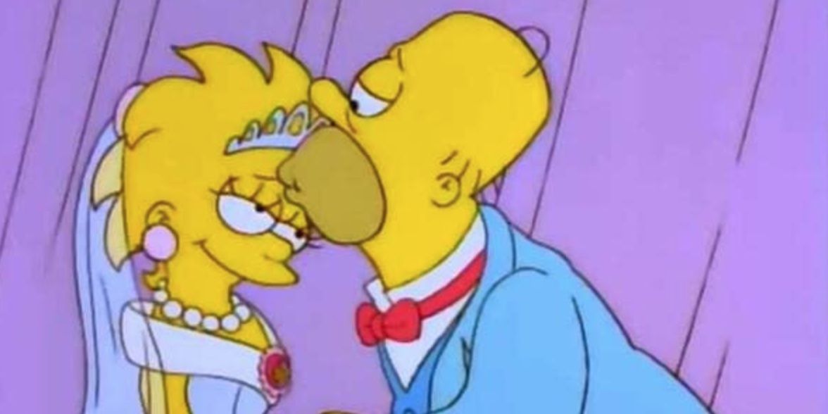 Lisa and Homer Simpson in 'The Simpsons'