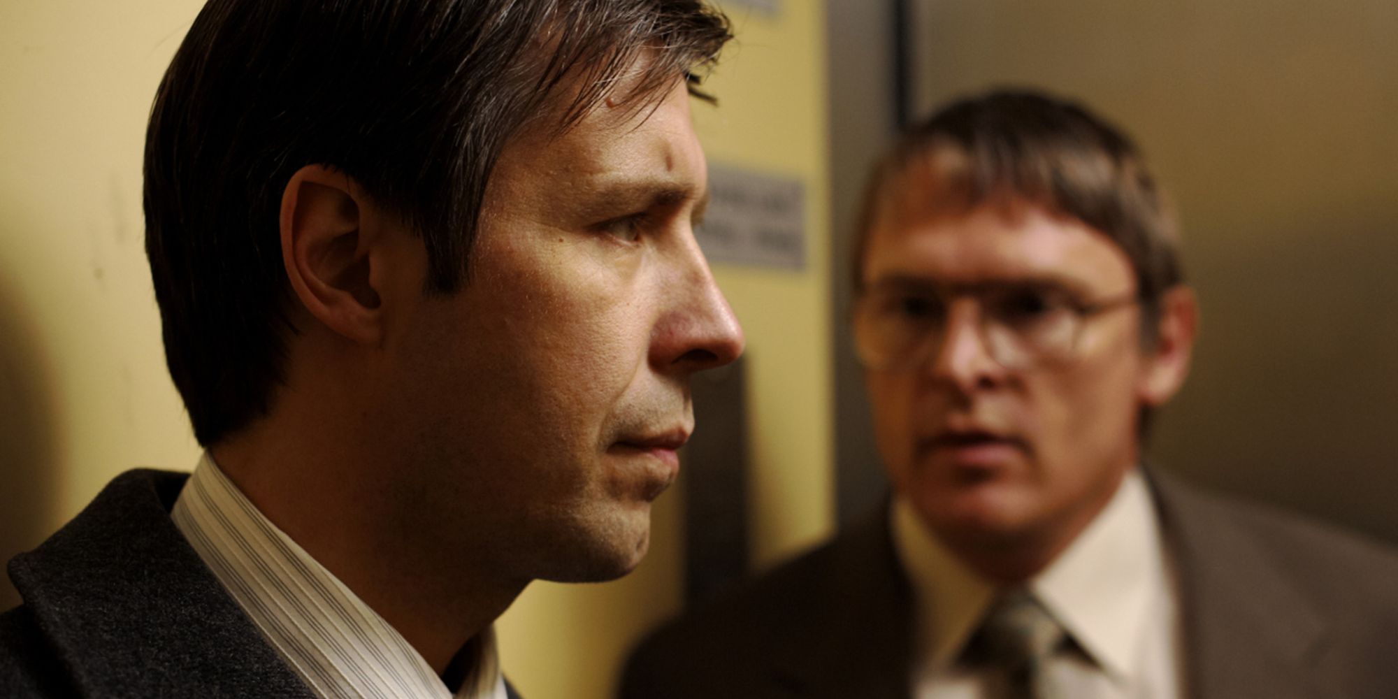 Close up on two men