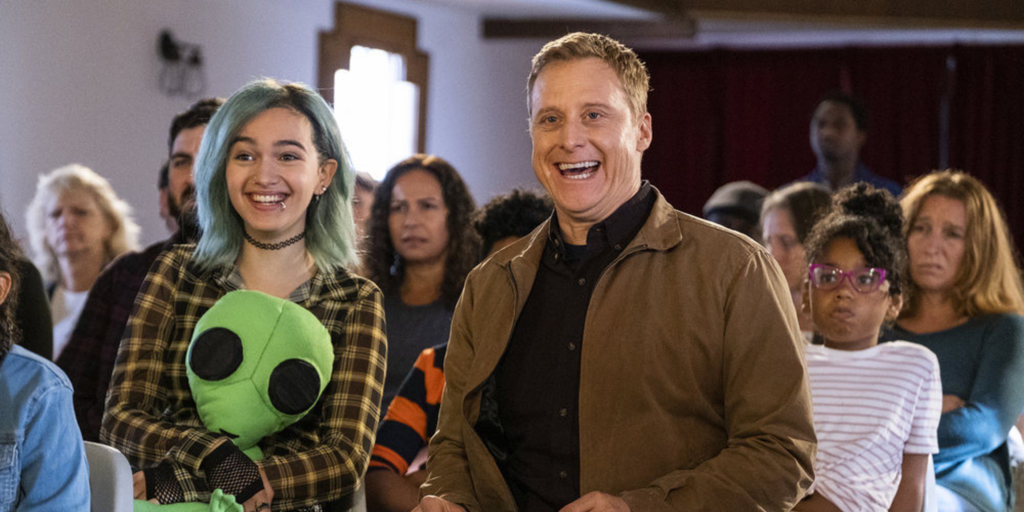 Alan Tudyk and Taylor Blackwell in &ldquo;Family Day&rdquo; episode of Resident Alien