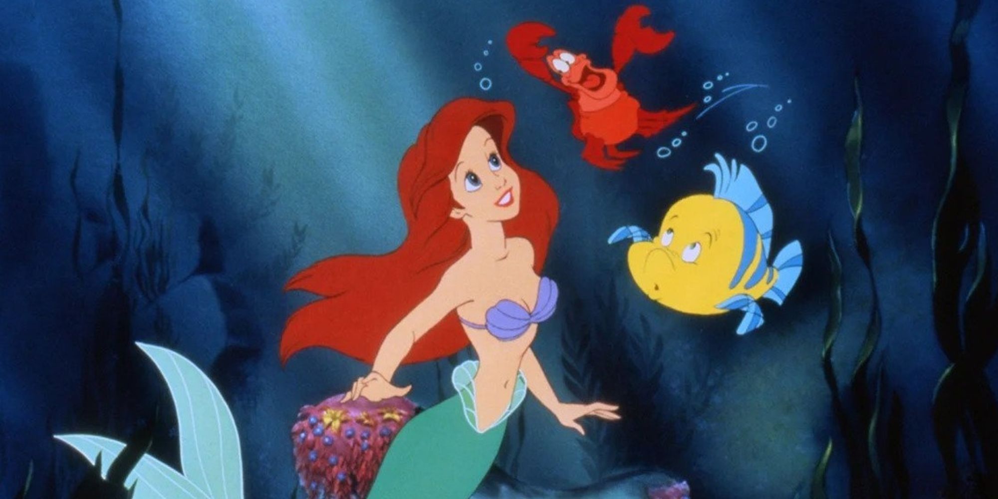 Ariel, Flounder, and Sebastian 