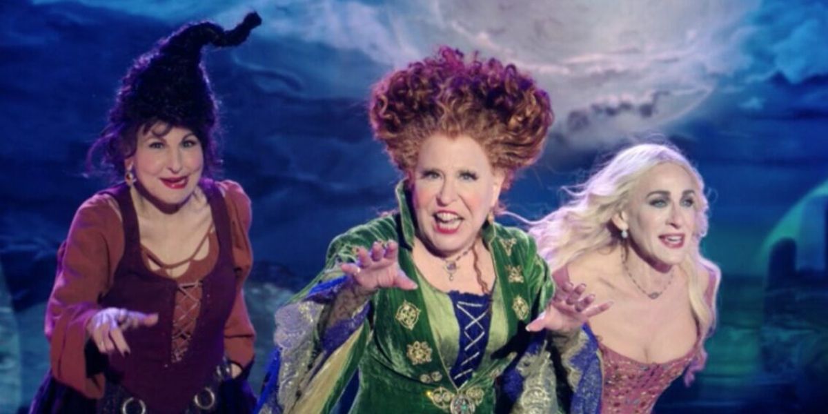 The Sanderson sisters performing 'One Way or Another.'