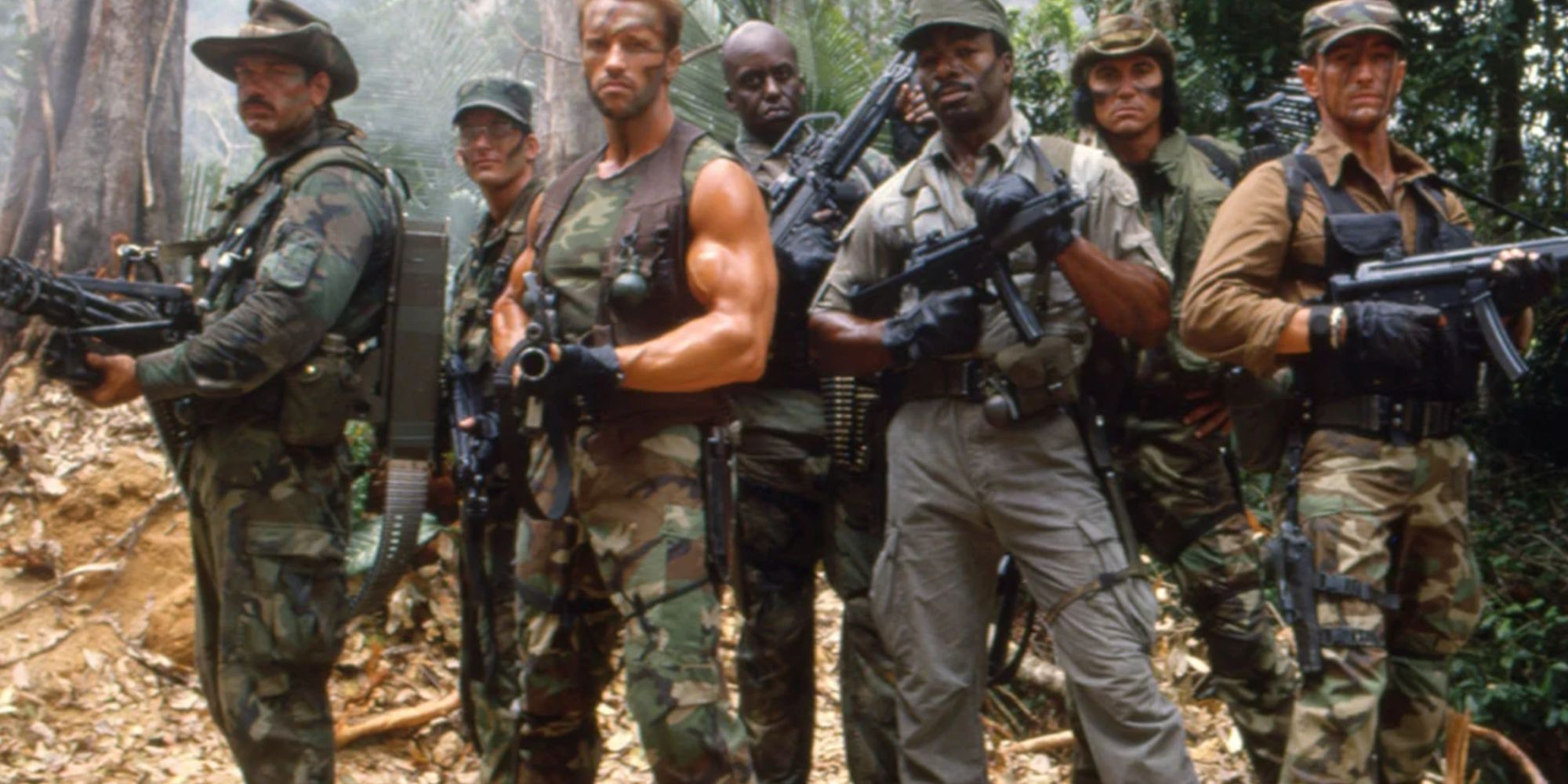 The cast of Predator