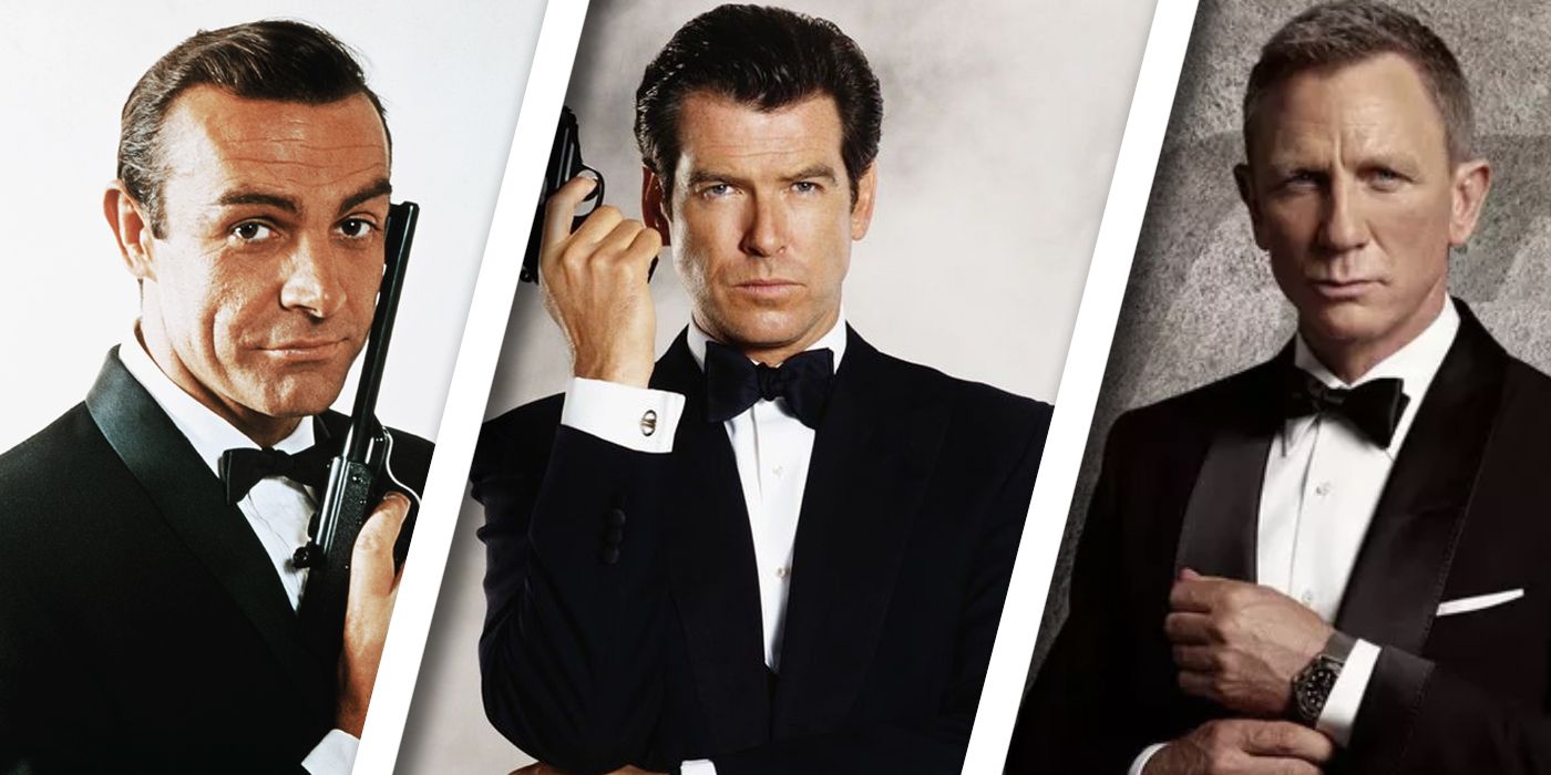 Recast 007 Actors Sean Connery_Pierce Brosnan_Daniel Craig as James Bond