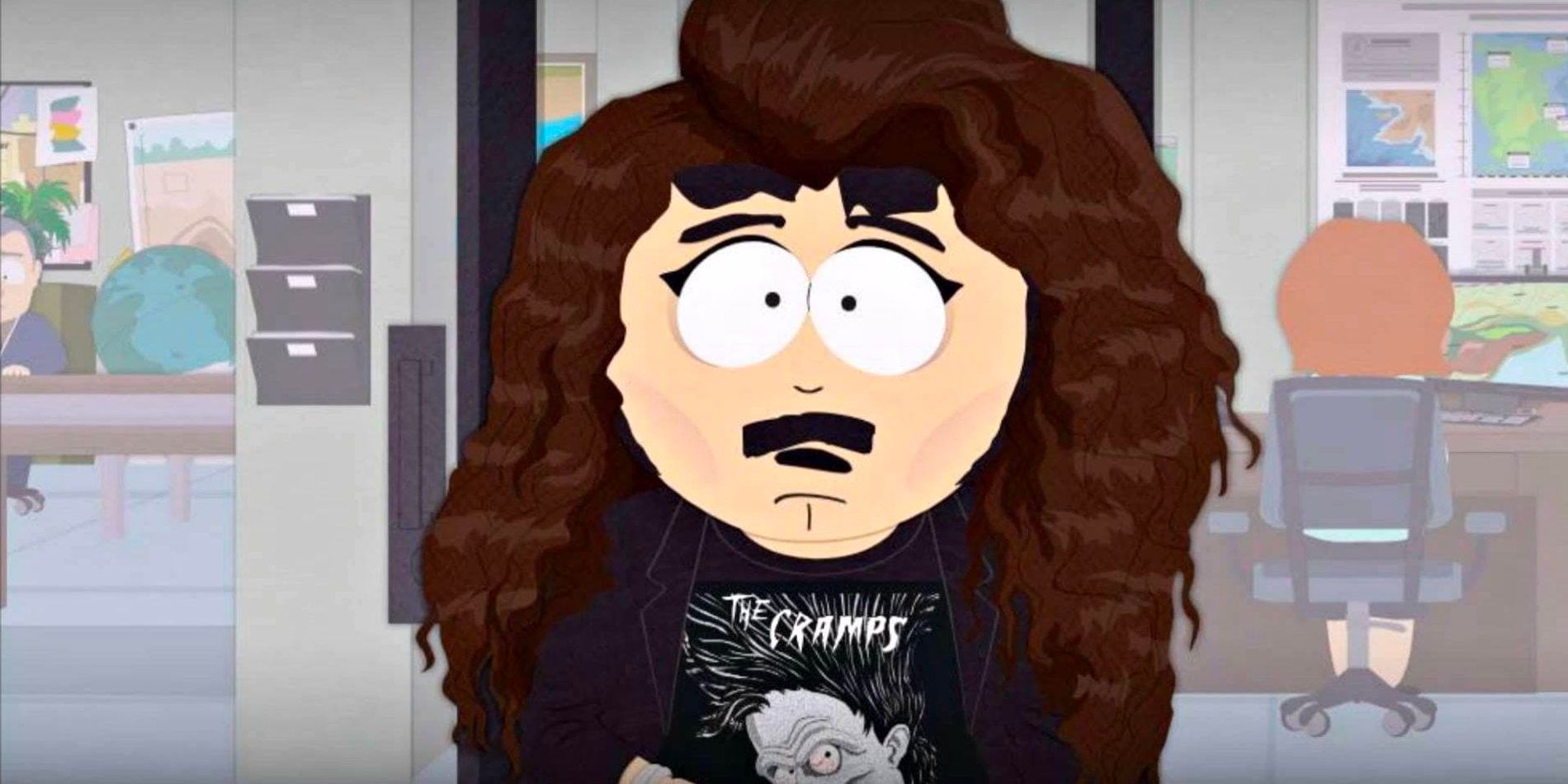 Lorde, who is actually Randy Marsh in disguise, works in the office.