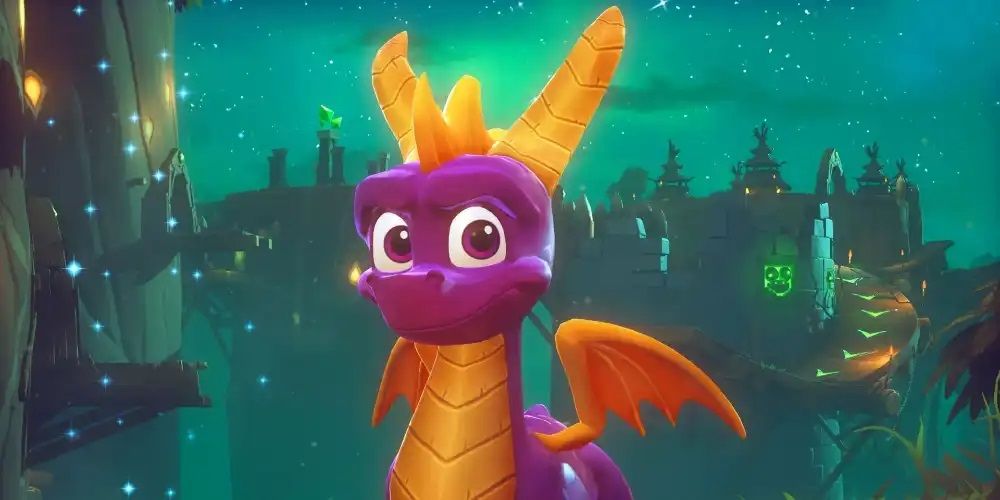 Spyro the dragon as he appears in the reignited trilogy