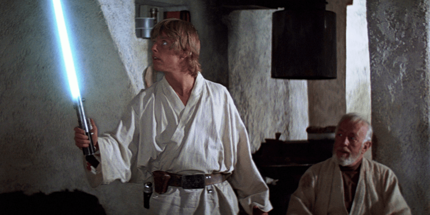 Luke Skywalker et Obi-Wan Kenobi de Star Wars : Un nouvel espoir