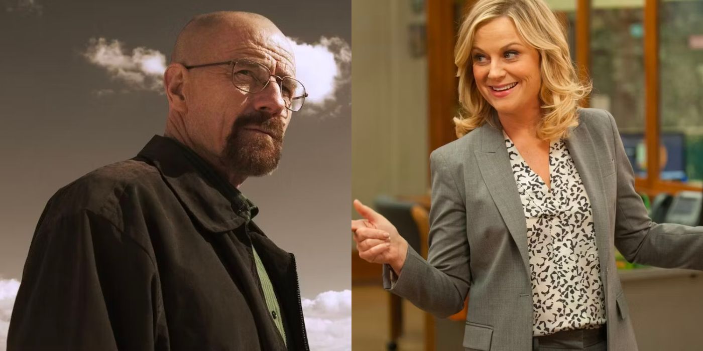 Stills from Breaking Bad and Parks and Recreation