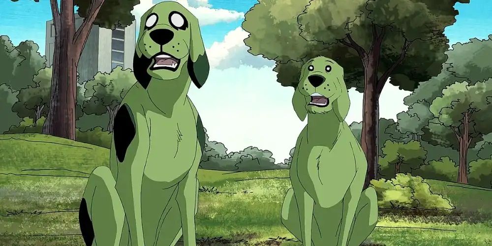 Beast Boy and Soto's Dog together in the park