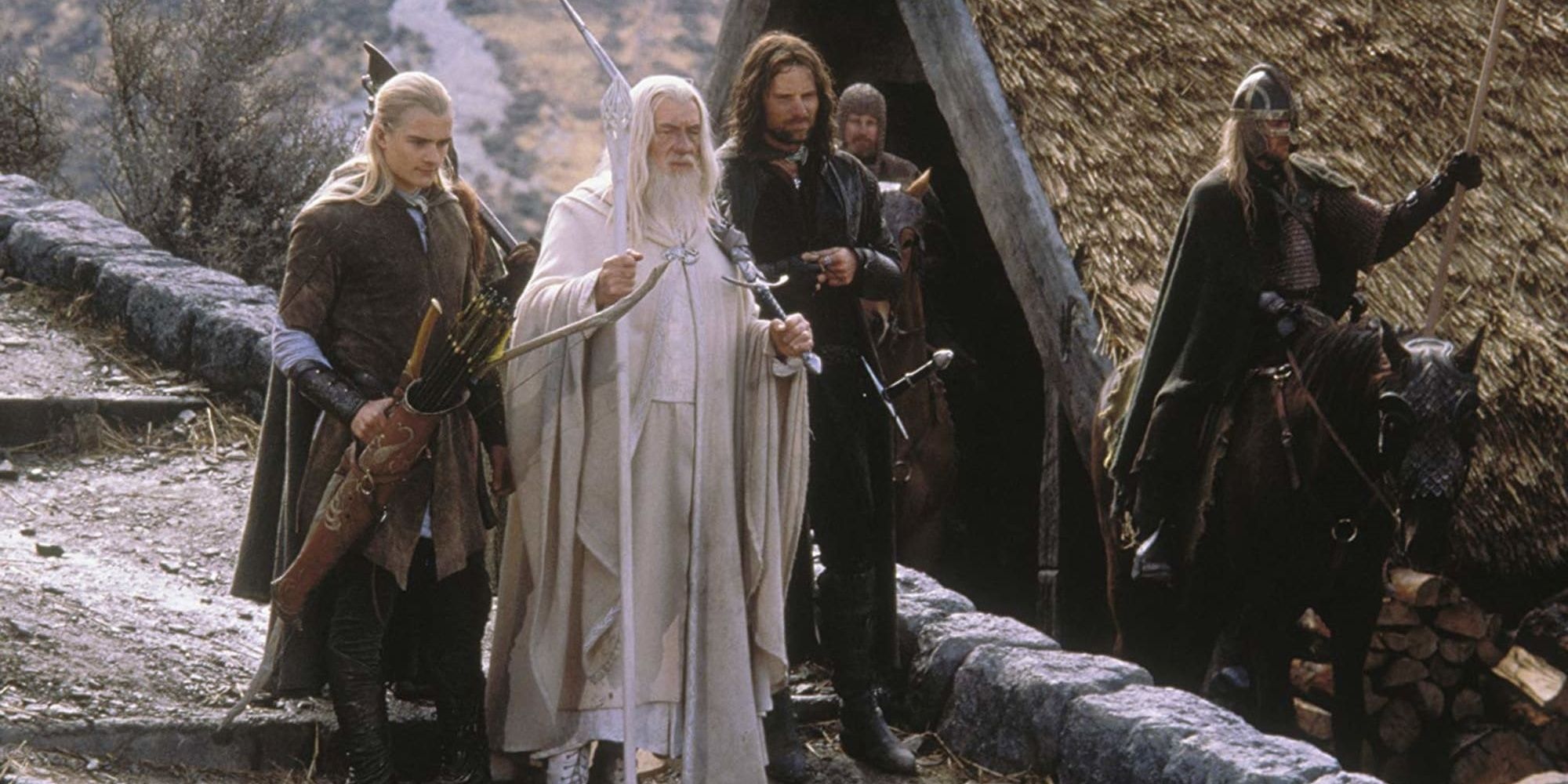Legolas, Gandalf, o Branco, e Aragorn em 'O Senhor dos Anéis: O Retorno do Rei'.