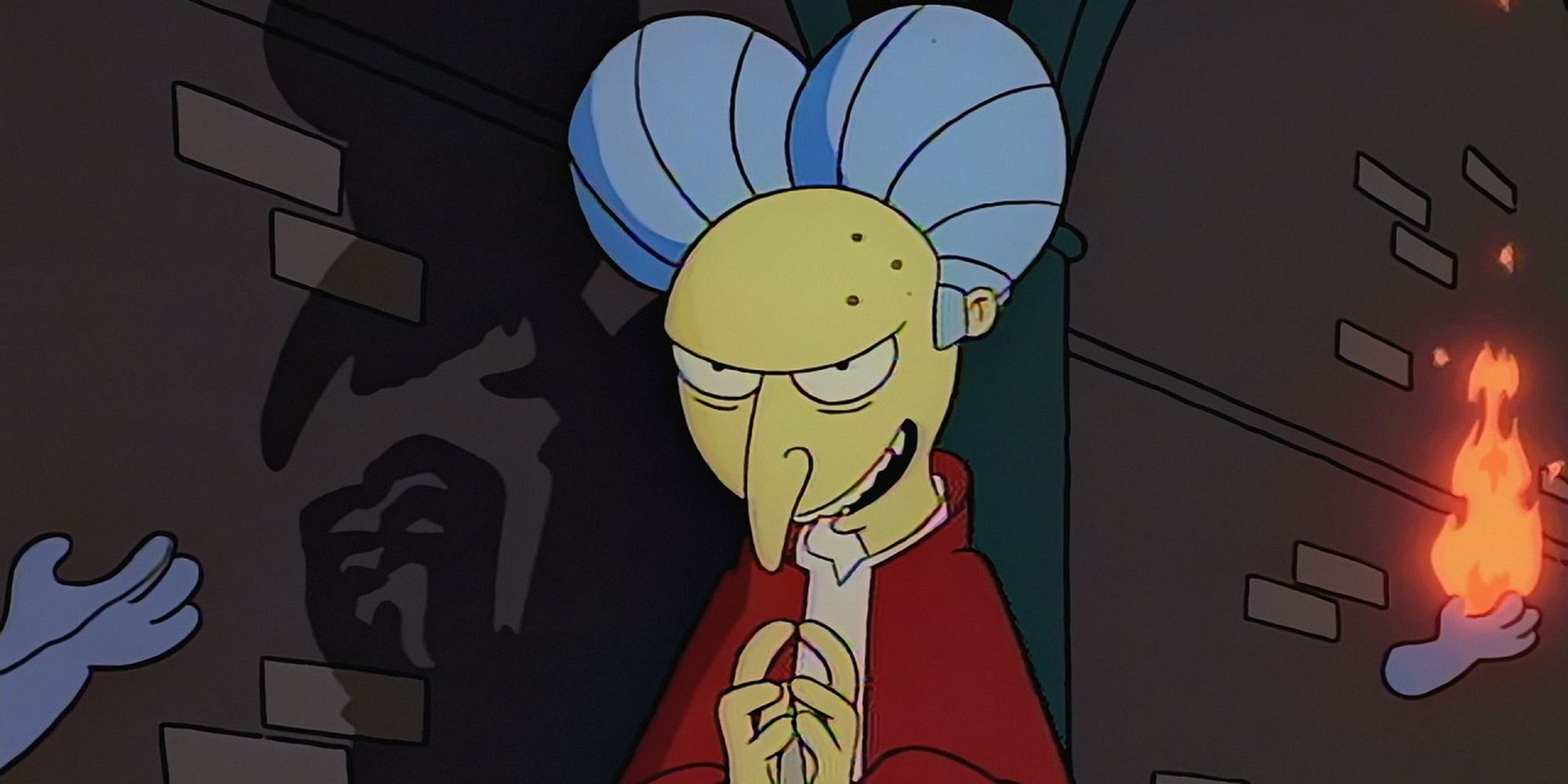 Sr. Burns como Drácula