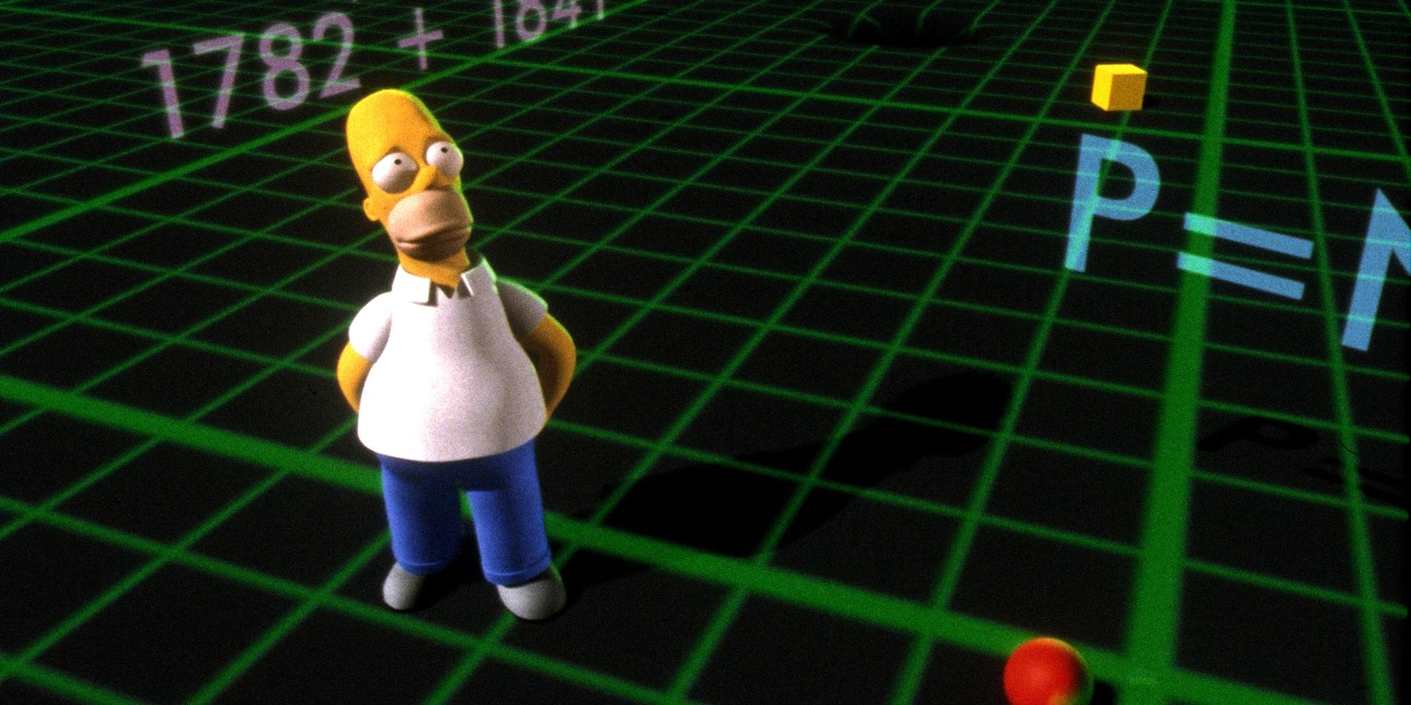 Homer terjebak dalam dimensi 3D