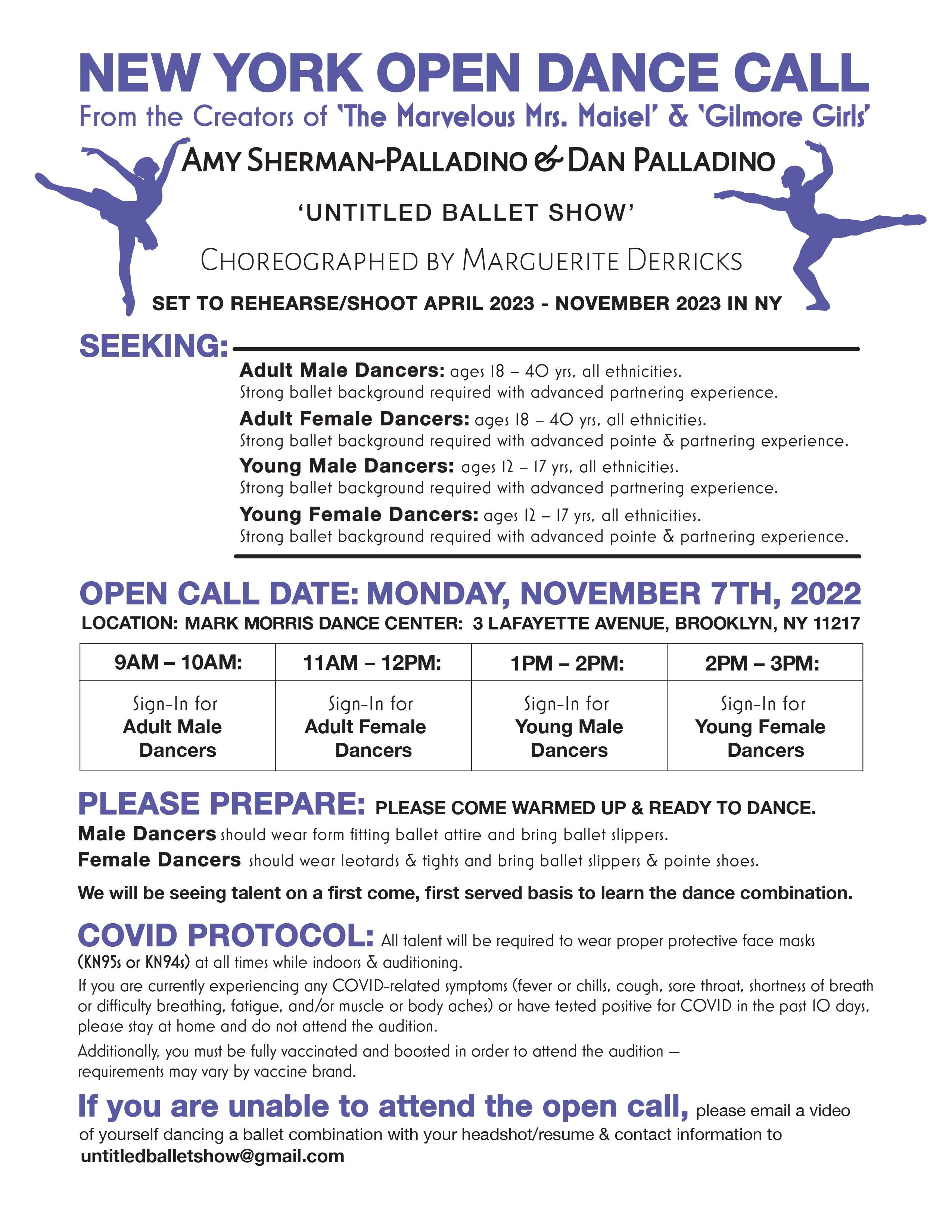 'Untitled Ballet Show' Open Call Flyer (1)