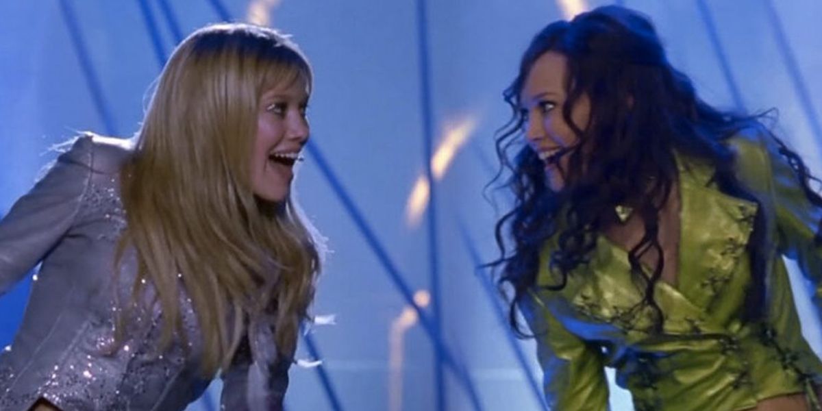 Hilary Duff as Lizzie and Isabella in 'The Lizzie McGuire Movie.'