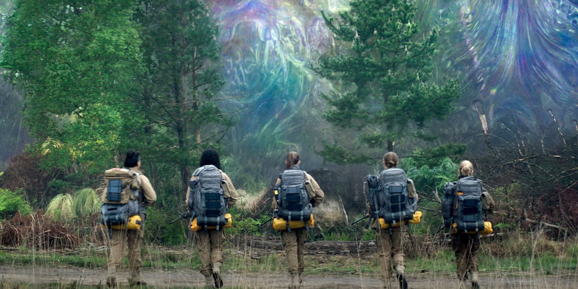 Les scientifiques entrant dans le Shimmer de 'Annihilation'