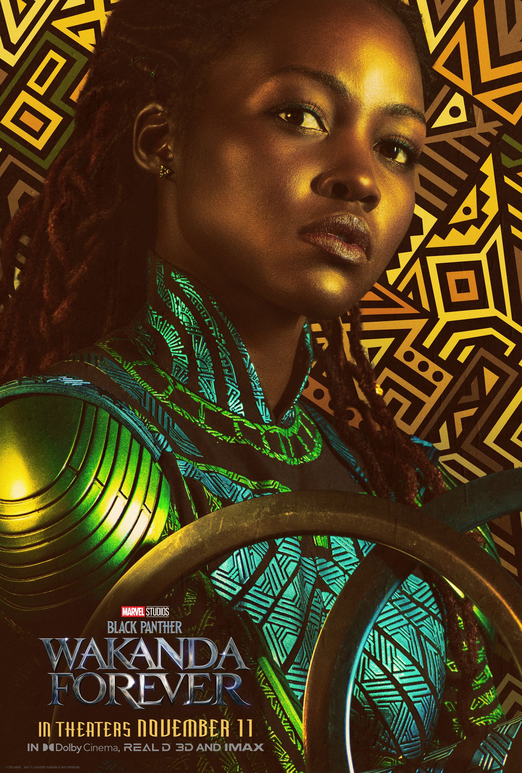 Lupita Nyong'o in a poster for Black Panther: Wakanda Forever