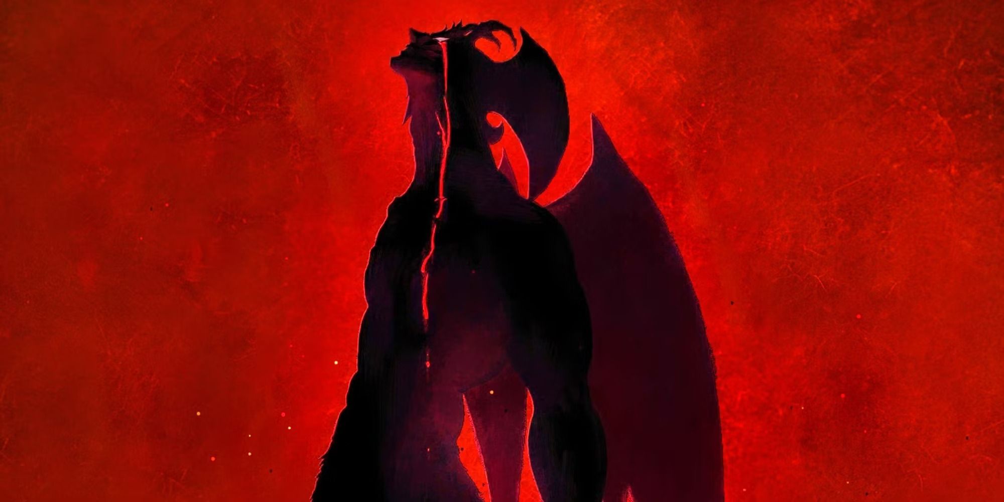 Promotional poster of Devilman crying from 'Devilman Crybaby'
