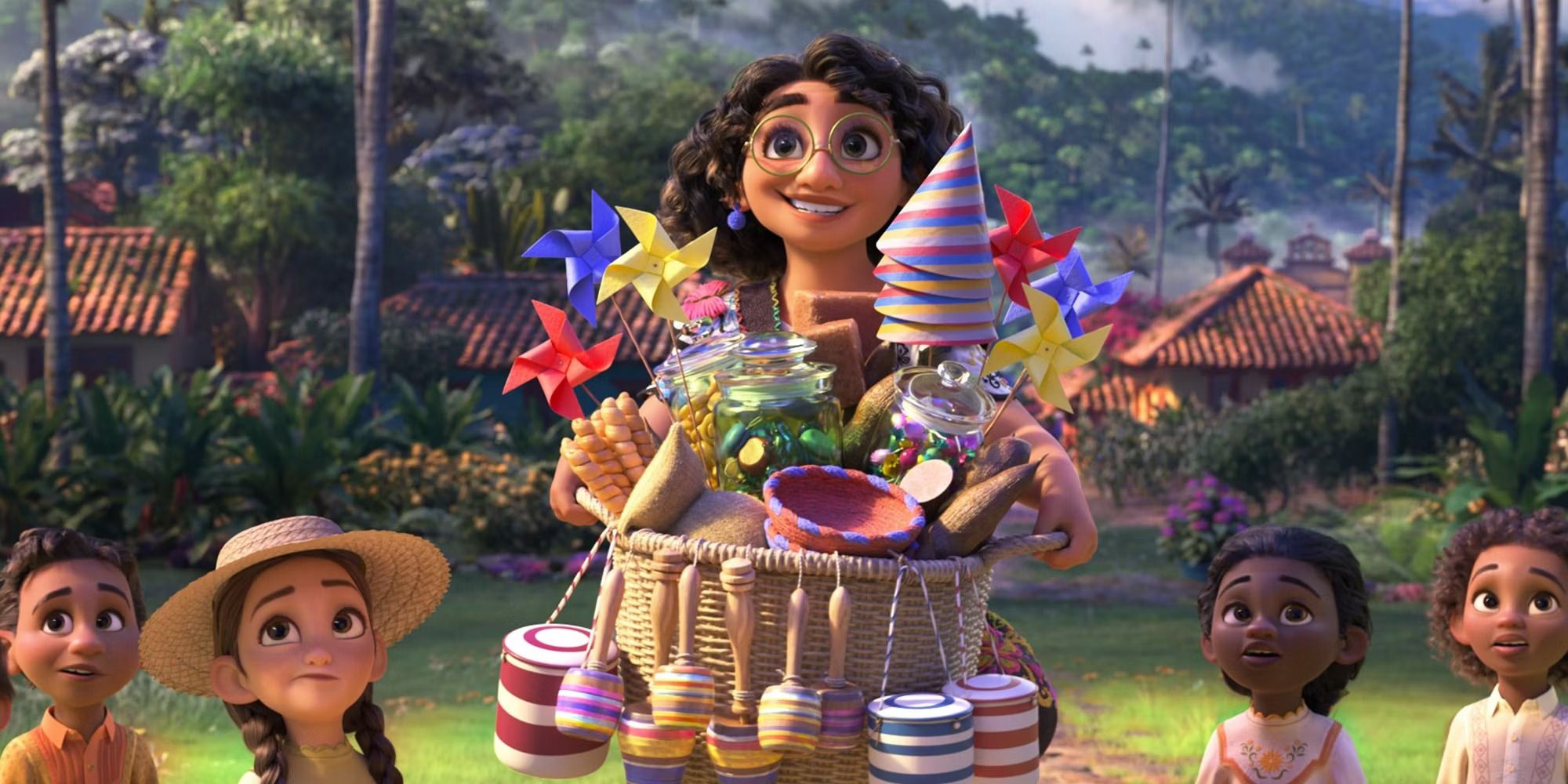 Mirabel Madrigal holding a basket of decorations in 'Encanto'