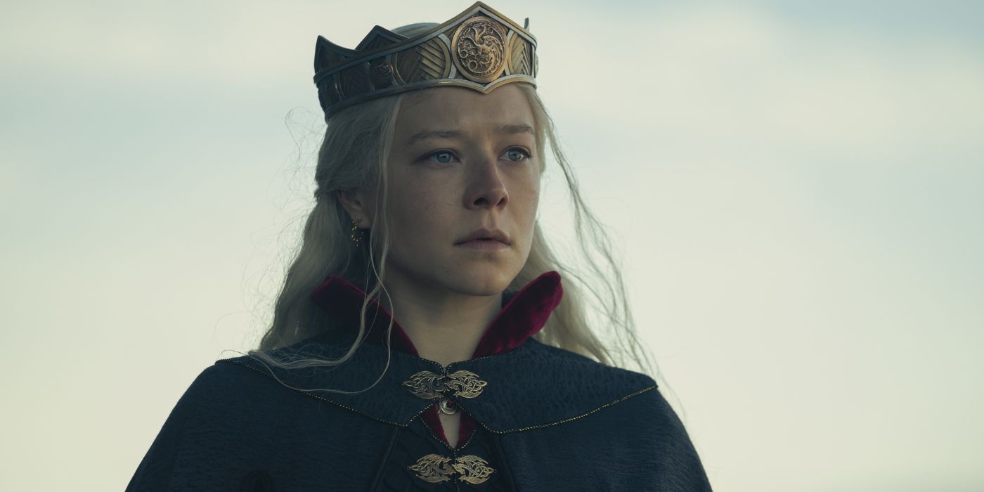 Emma D'Arcy as the newly crowned Queen Rhaenyra Targaryen in House of the Dragon