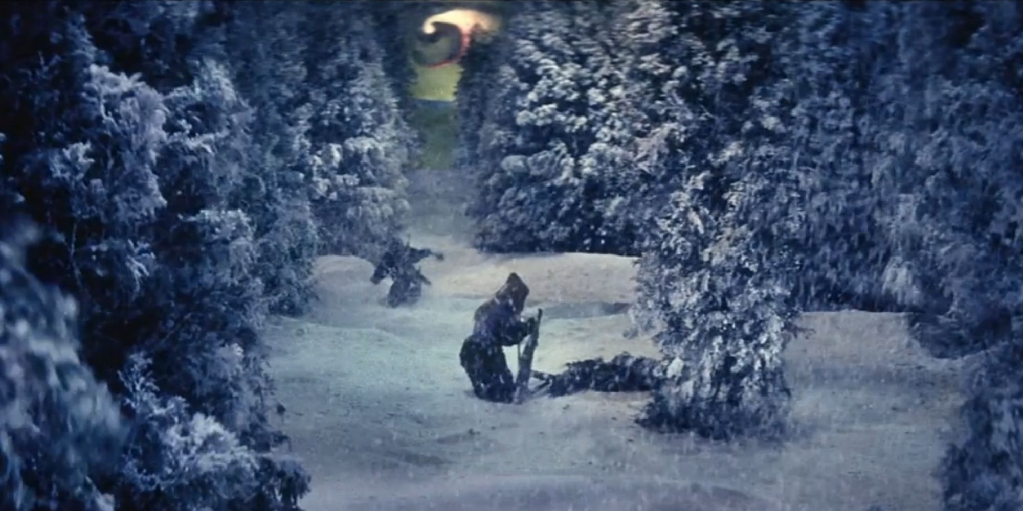 A snow covered forest from 'Kwaidan'