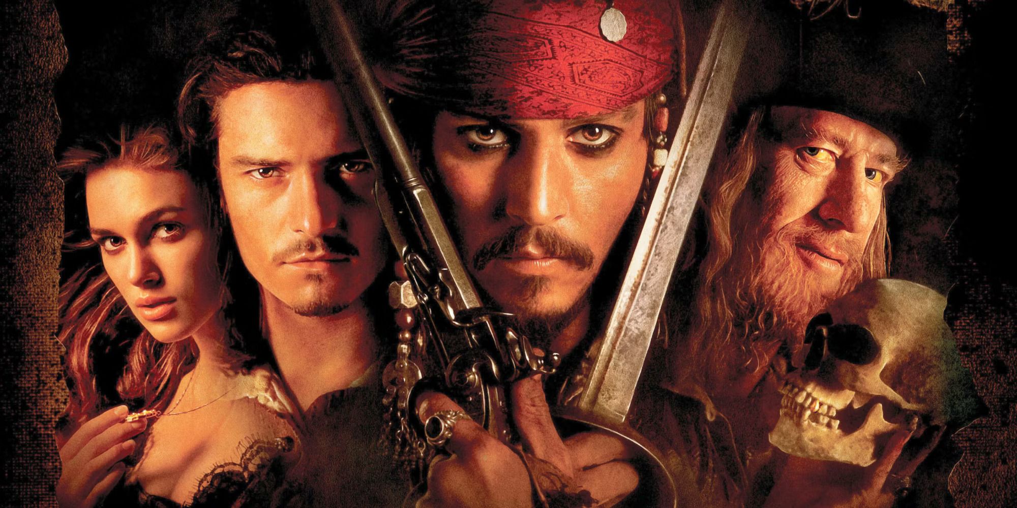 โปสเตอร์โปรโมท 'Pirates of the Caribbean: The Curse of the Black Pearl'