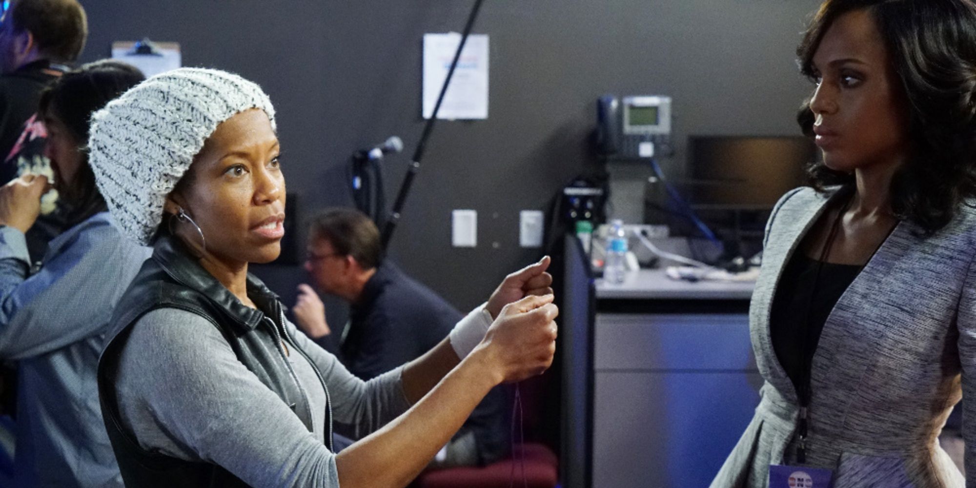 A woman directing