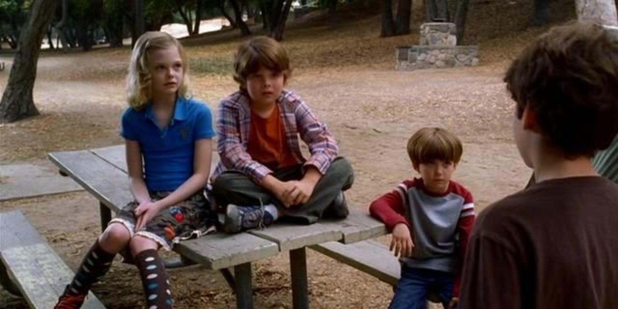 a bunch of kids hanging