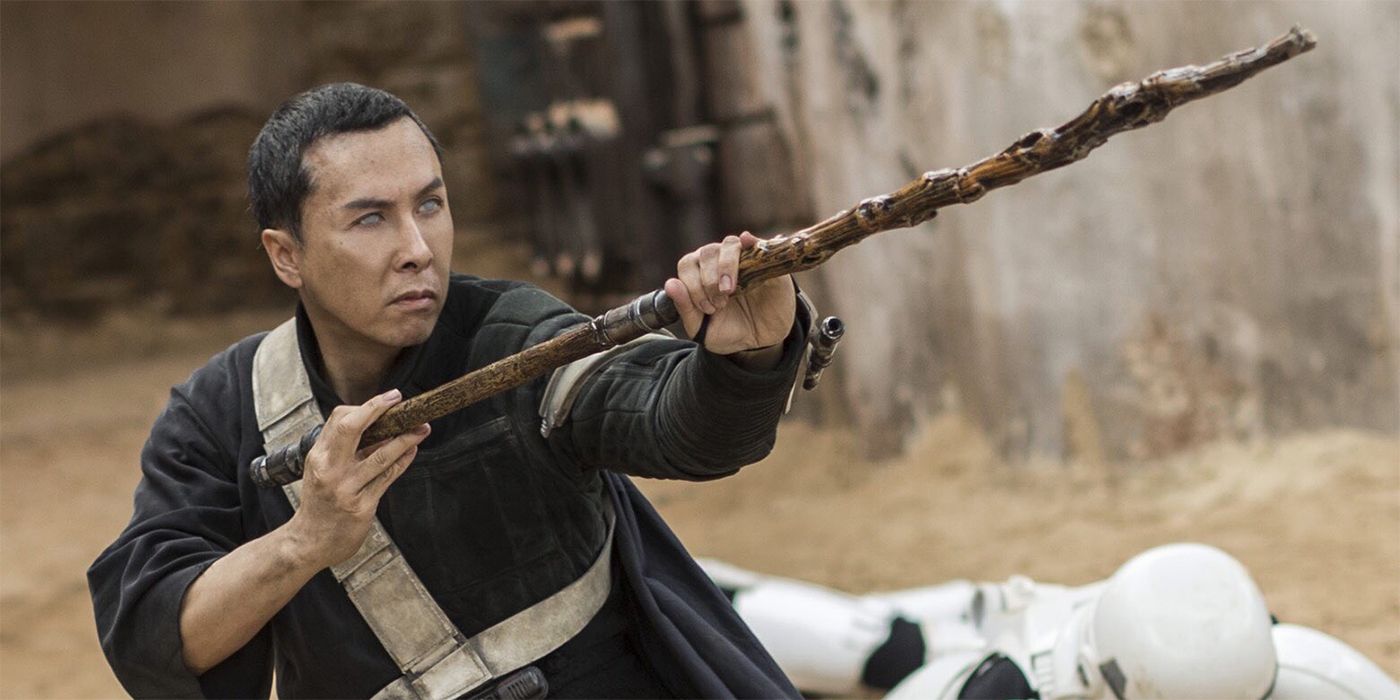 Chirrut Imwe played by Donnie Yen in Rogue One