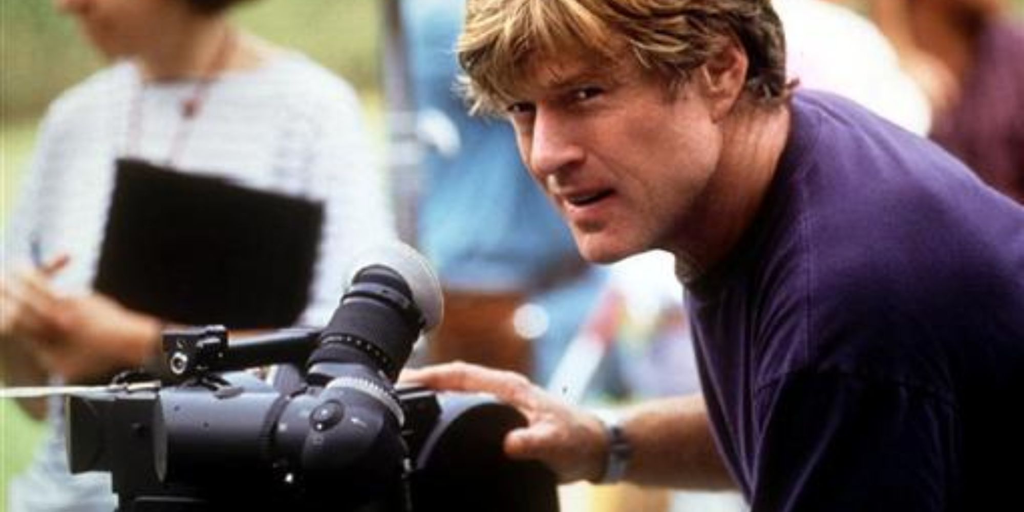 A man is filmming