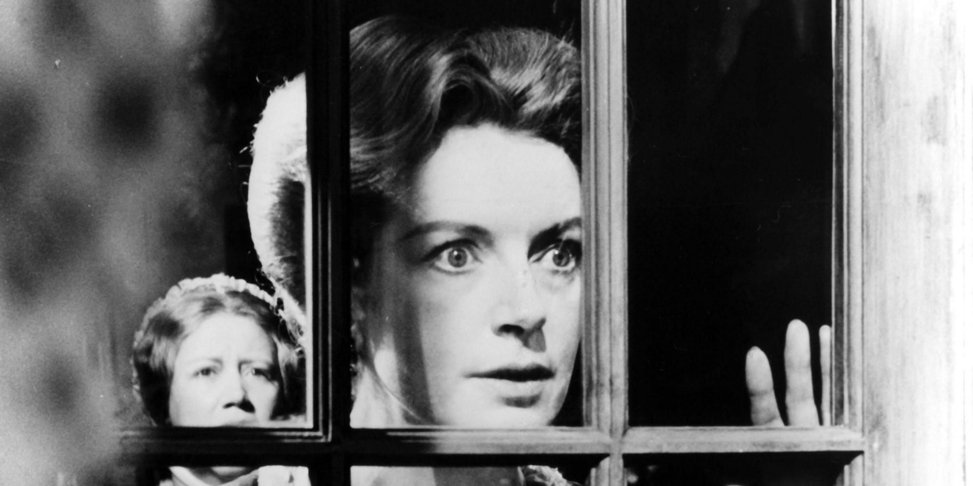 The governess looking out the window in 'The Innocents'