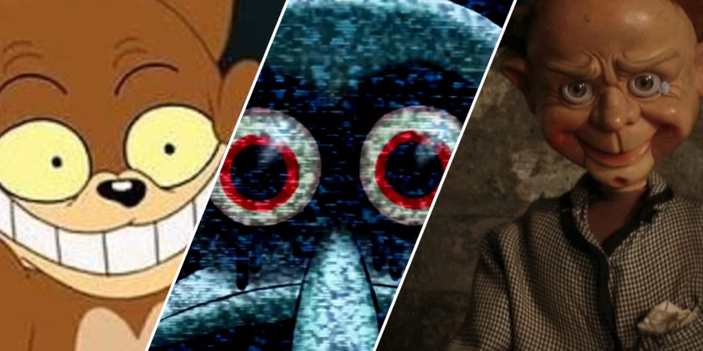 From left to right: 'Tom and Jerry' lost episode, Squidward's Death, & 'Candle Cove'