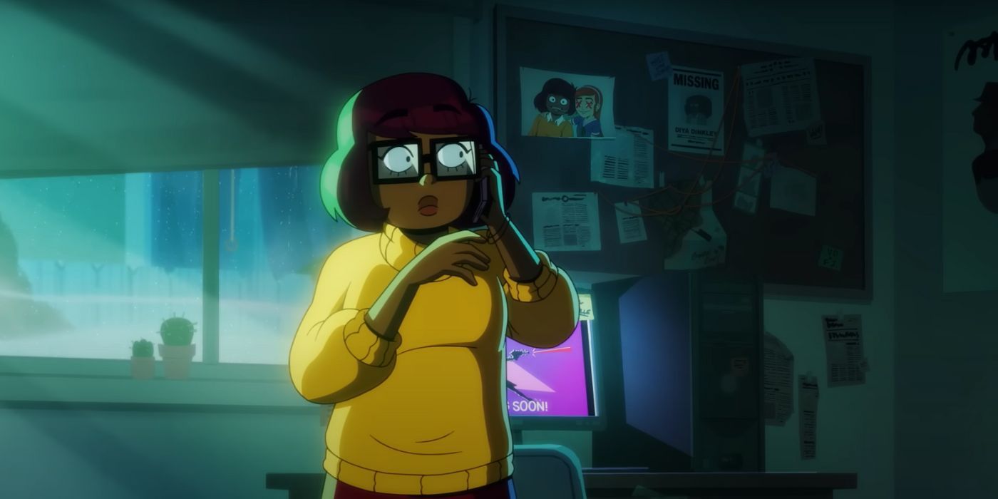Velma, voiced by creator Mindy Kaling, on the phone in HBO Max's 'Velma.'