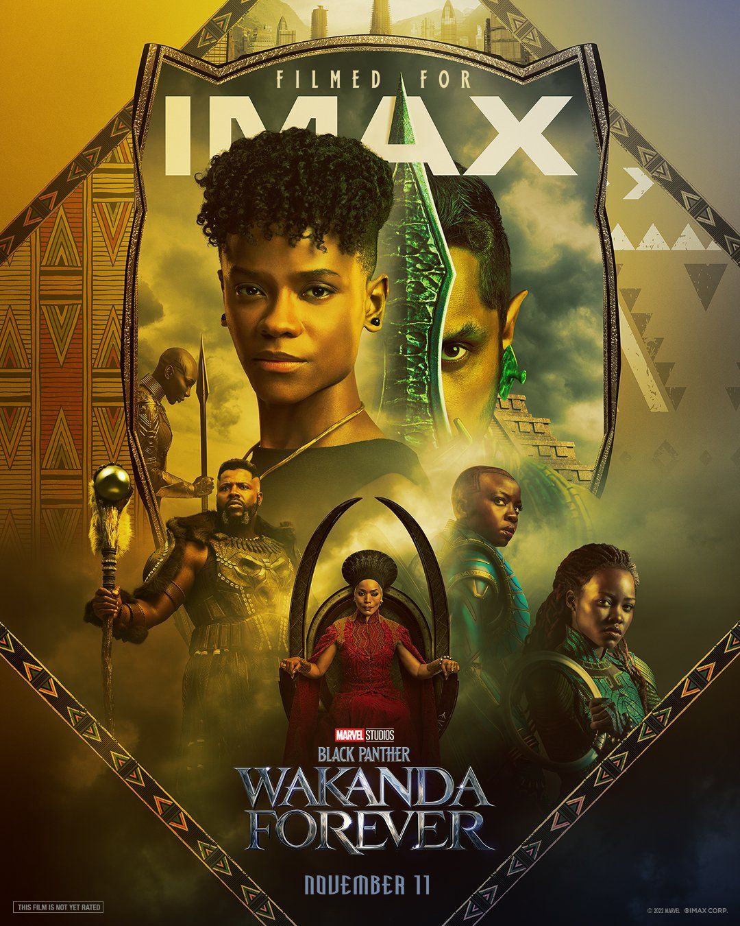 Black Panther Wakanda Forever Imax Poster Spotlights Star Studded Cast
