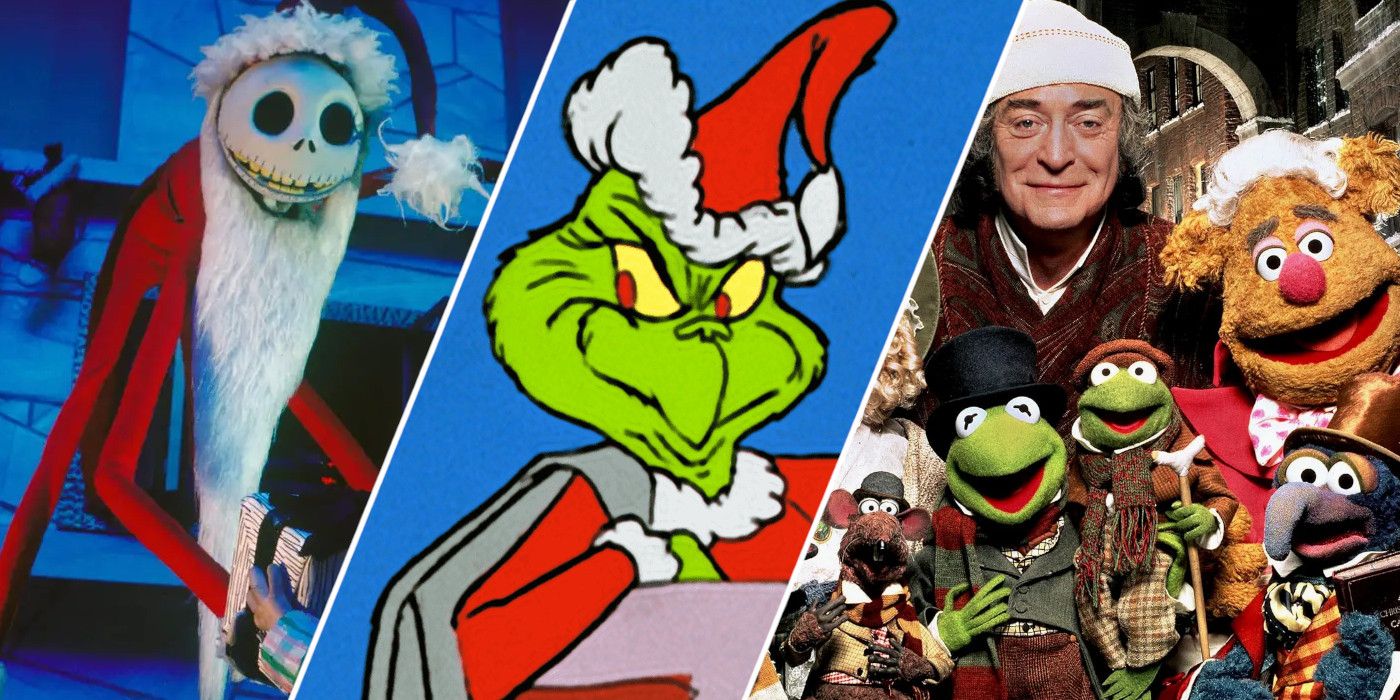The Nightmare Before Christmas, How the Grinch Stole Christmas, and The Muppets Christmas Carol