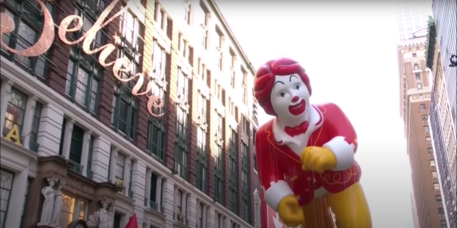 Ronald McDonald in Macy's Thanksgiving Parade