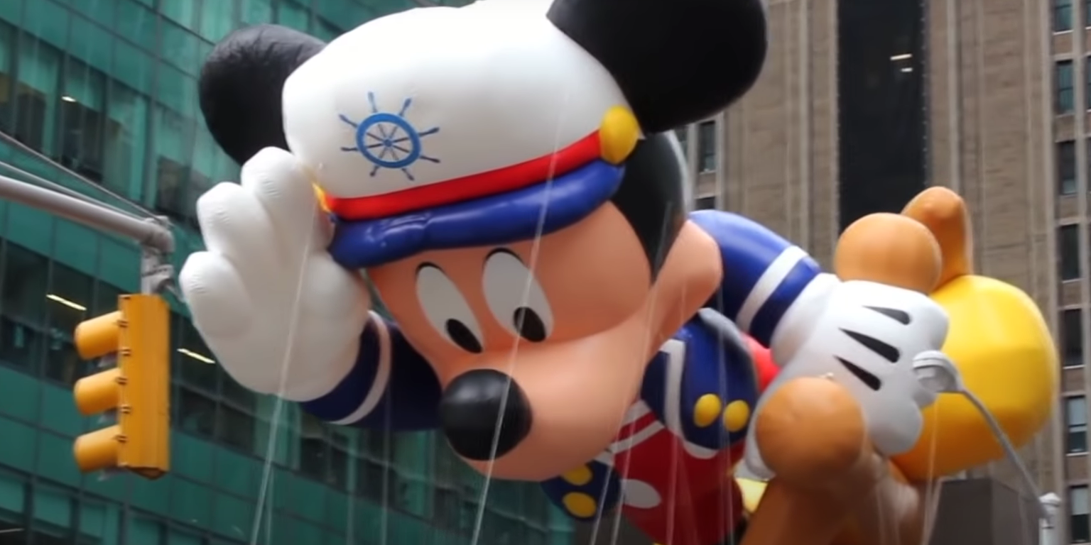 Mickey Mouse in Macy's Thanksgiving Parade