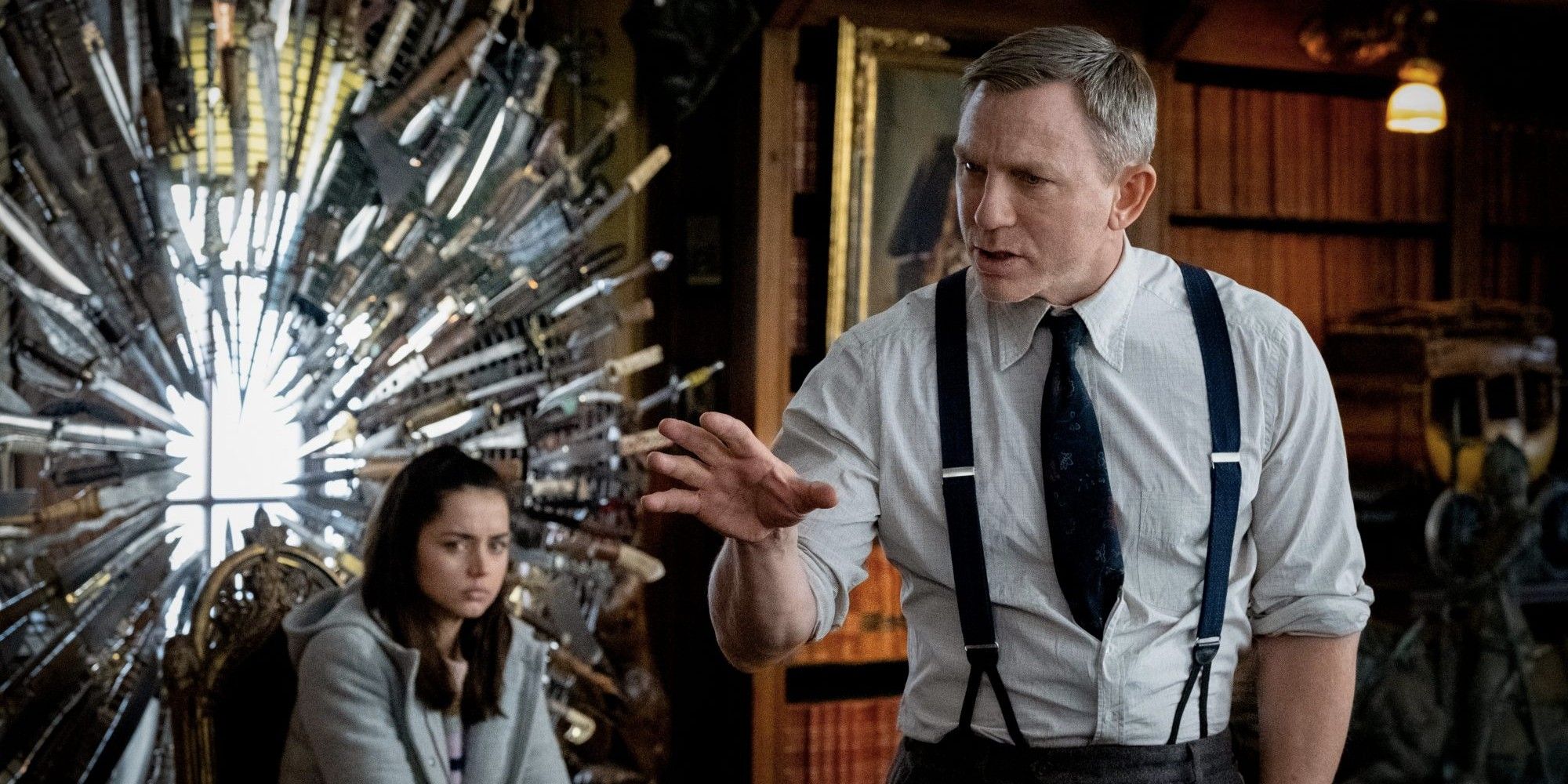 Ana de Armas e Daniel Craig em 'Knife Out'