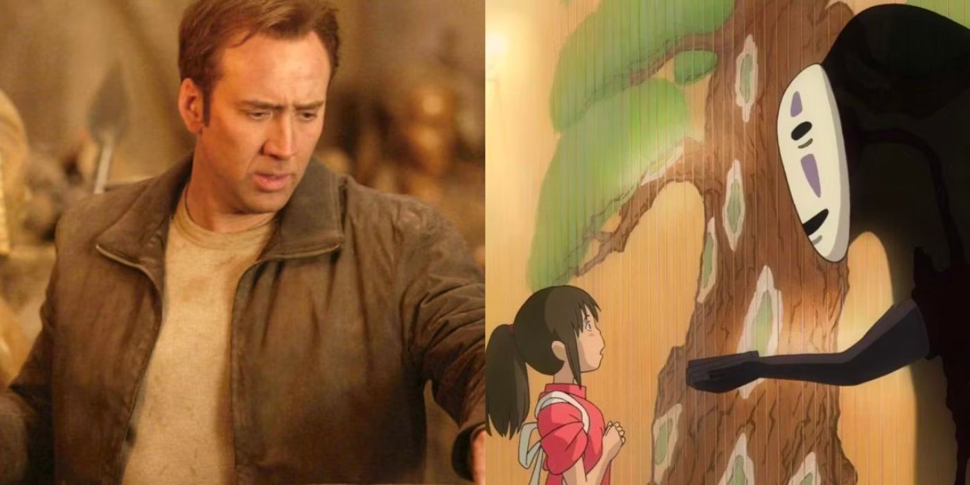 Characters from National Treasure and Spirited Away