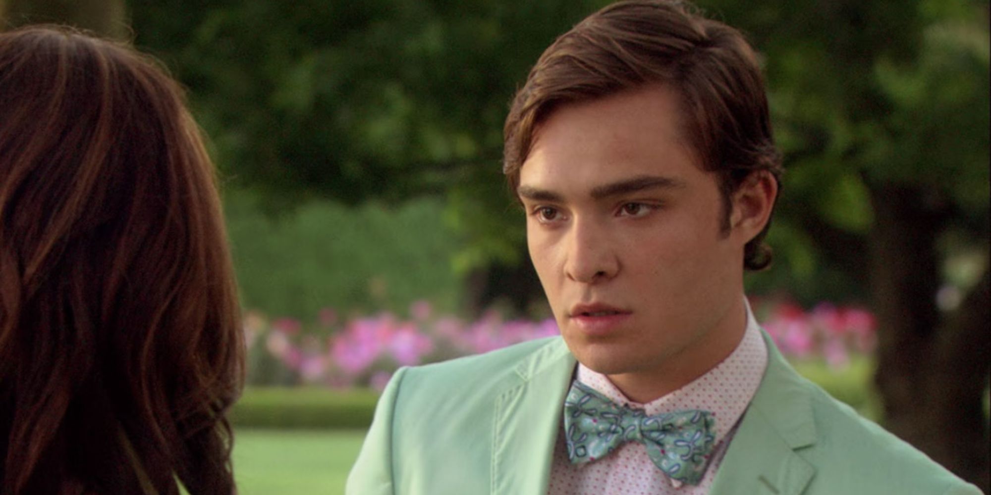 Chuck Bass played by Ed Westwick sees Blair Waldorf