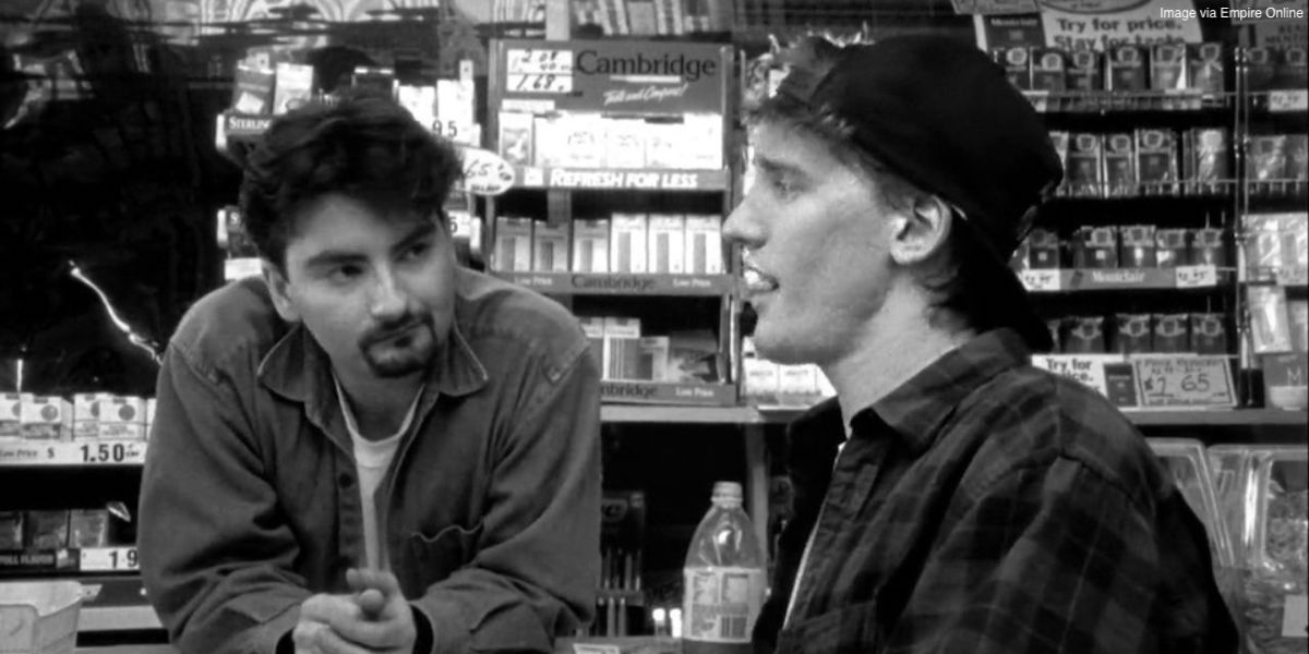 Brian O'Halloran and Jeff Anderson in Clerks