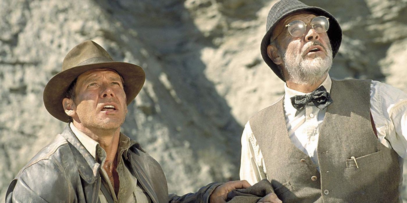 هاريسون فورد وشون كونري في فيلم Indiana Jones and The Last Crusade