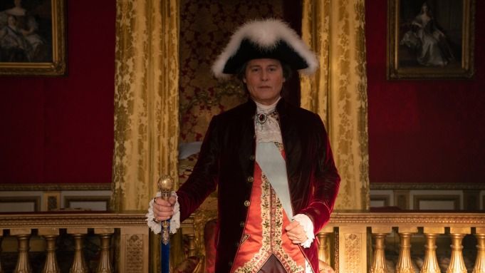 Johnny Depp as Louis XV in Jeanne Du Barry