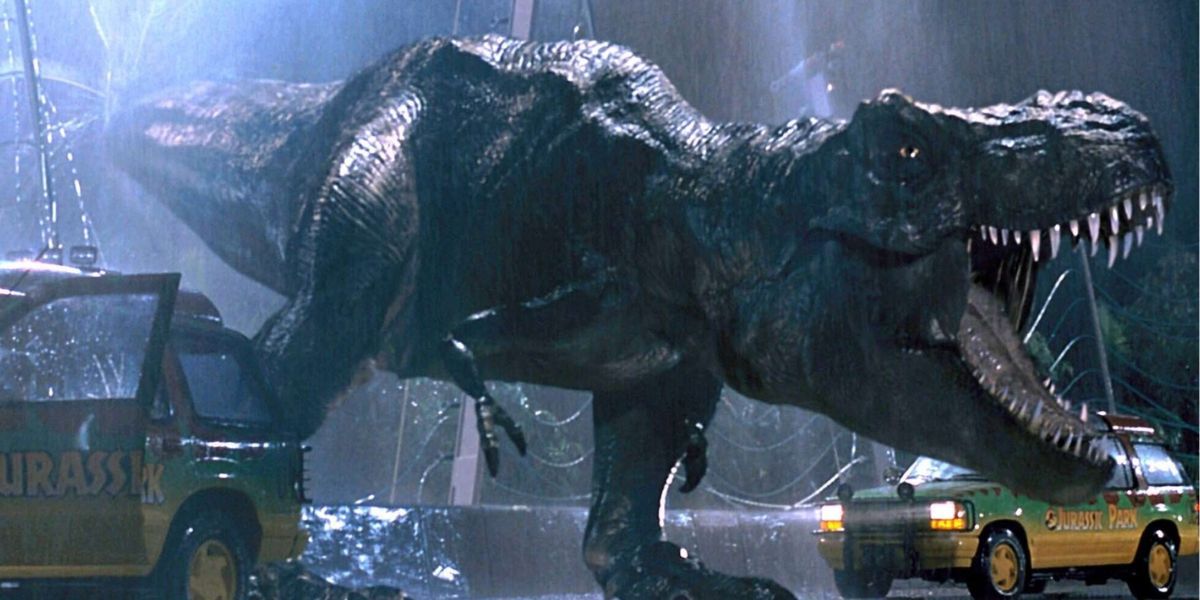 T-Rex dans 'Jurassic Park'.