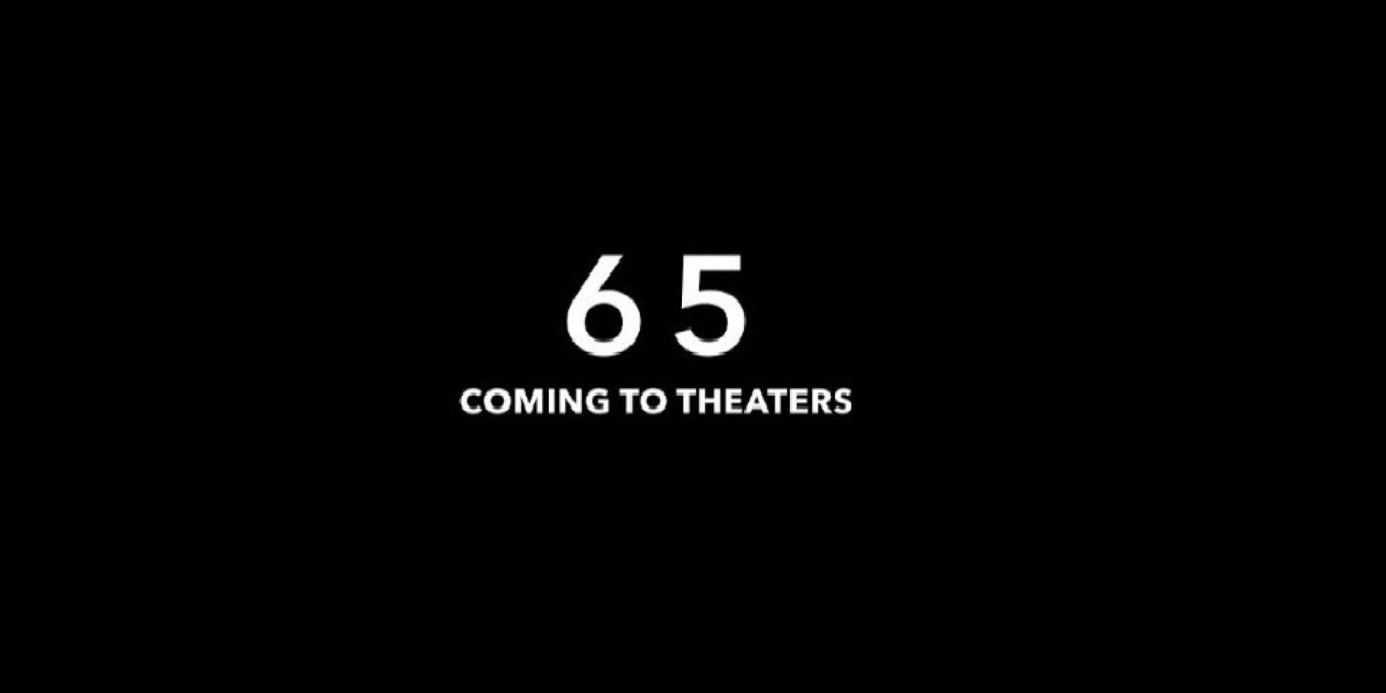 A black-backgrounded picture with 65