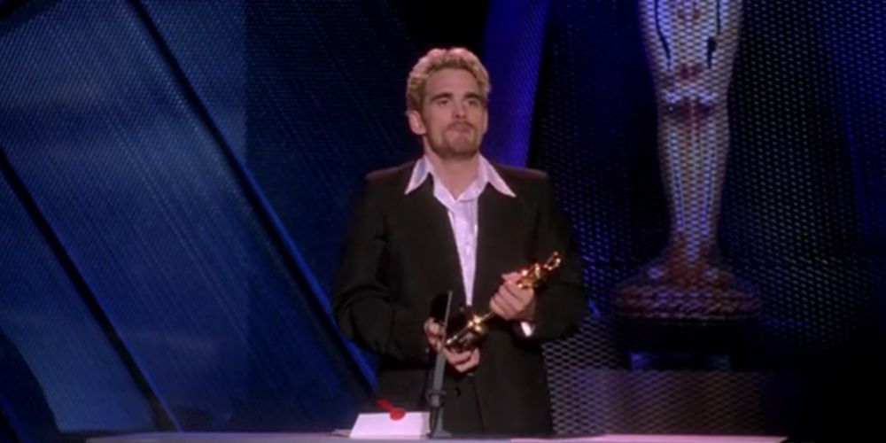 Matt Dillon accepting an Oscar in In and Out