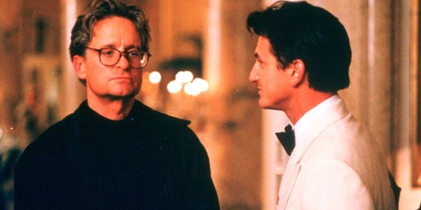 Michael Douglas and Sean Penn in The Game