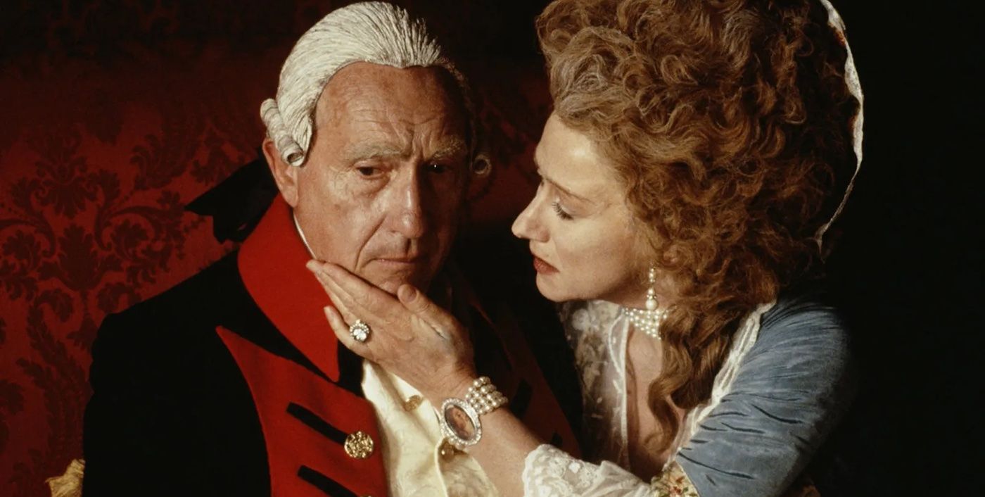 Nigel Hawthorne and Helen Mirren in The Madness of King George
