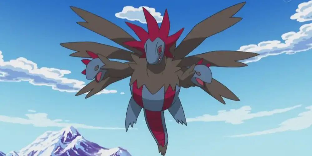 A newly evolved Hydreigon taking in the sights