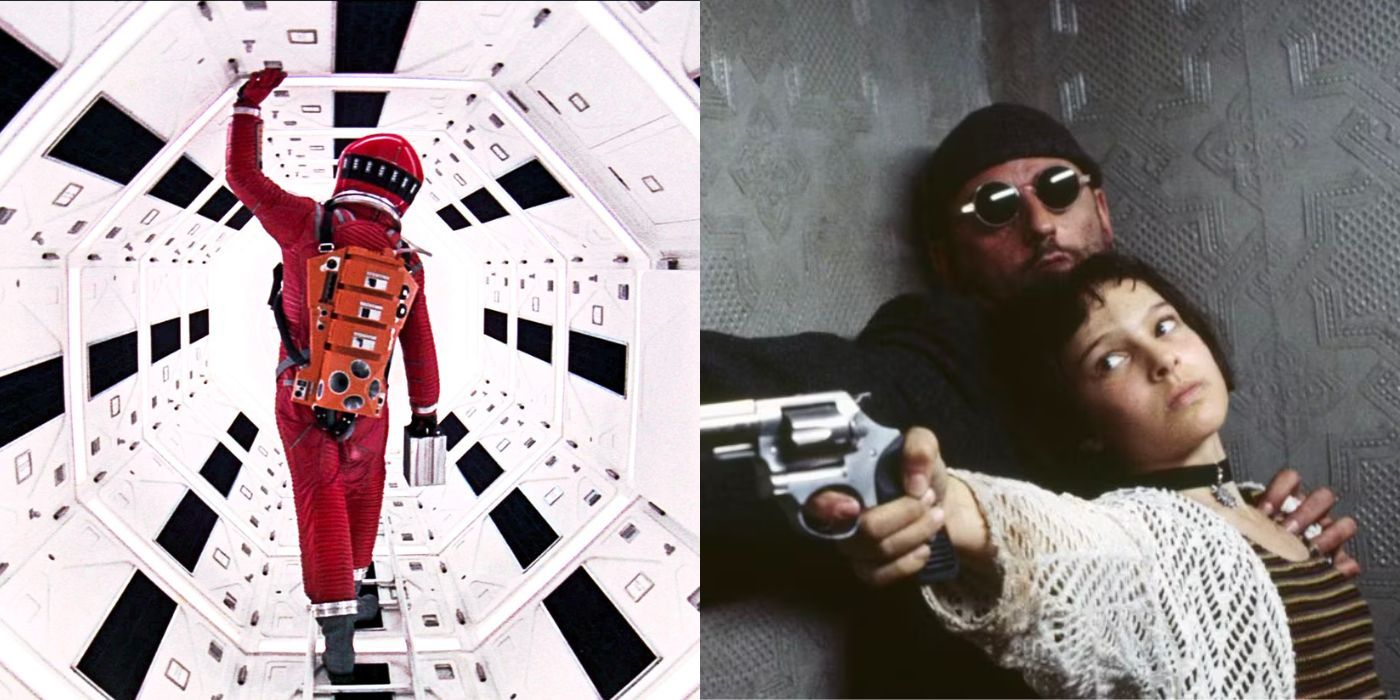 Stills from 2001 A Space Odyssey and Leon the Professional